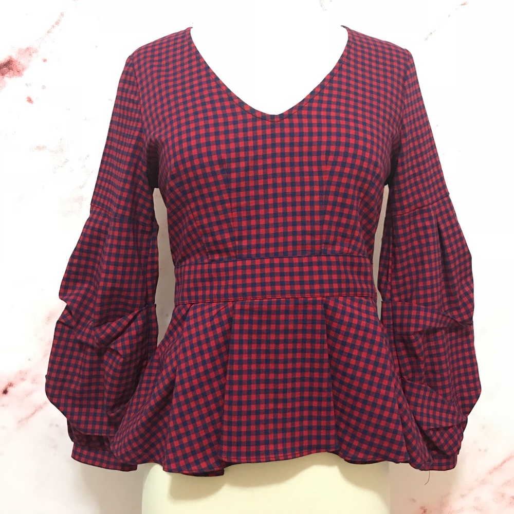 Allison Joy Plaid Top